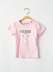 T-shirt rose GUESS pour fille seconde vue