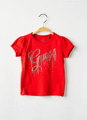 T-shirt rouge GUESS pour fille seconde vue