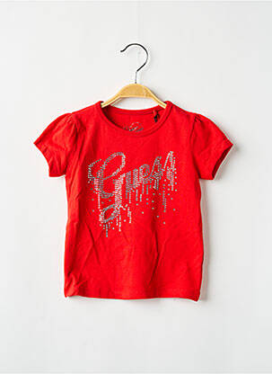 T-shirt rouge GUESS pour fille