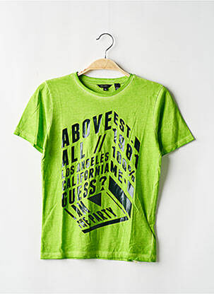T-shirt vert GUESS pour garçon