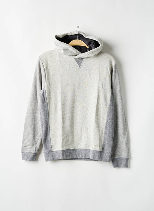 Sweat-shirt à capuche gris QUIKSILVER pour garçon