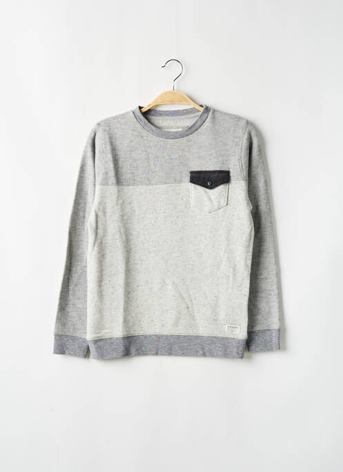 Sweat-shirt gris QUIKSILVER pour garçon