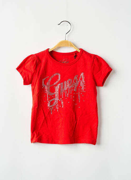 T-shirt rouge GUESS pour fille