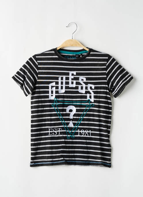 T-shirt noir GUESS pour garçon