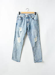Jeans coupe slim effet usé délavé taille normale bleu QUIKSILVER homme