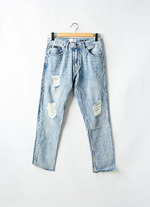 Jeans coupe slim effet usé délavé taille normale bleu QUIKSILVER homme