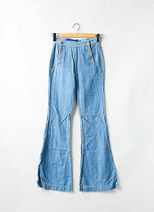 Jean coupe flare taille haute taille haute bleu TRUSSARDI JEANS femme