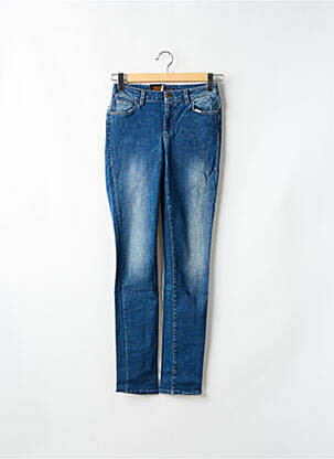 Jeans coupe slim stretch taille normale bleu TRUSSARDI JEANS femme