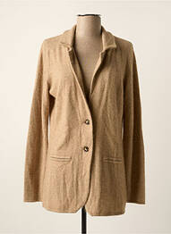Gilet manches longues coupe cintrée beige FROGBOX femme