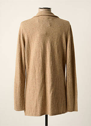 Gilet manches longues coupe cintrée beige FROGBOX femme