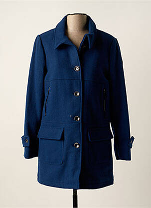 Manteau long bleu CHRISTINE LAURE pour femme