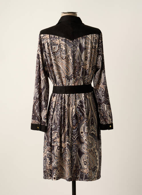 Robe mi-longue noir K-DESIGN pour femme