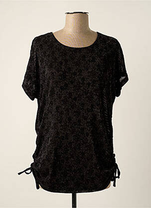 Top manches courtes manches courtes noir NÜ femme