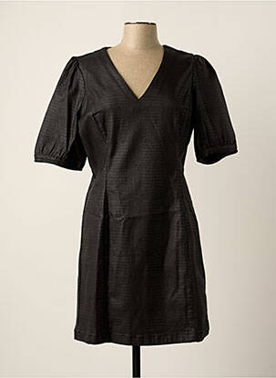 Robe courte manches courtes manches courtes noir CREAM femme
