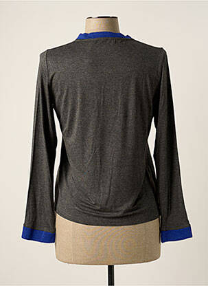 T-shirt manches longues manches longues gris POUPEE CHIC femme