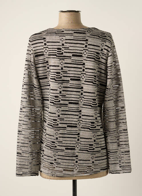 Top gris UN TEMPS POUR ELLE pour femme