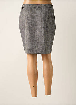 Jupe courte taille à pinces gris EVA KAYAN femme