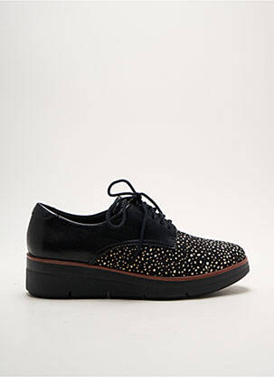 Derbies impression talon de 4 à 6cm noir CLARKS femme