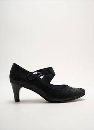 Escarpins tissage satiné talon de 4 à 6cm noir ARTIKA SOFT femme
