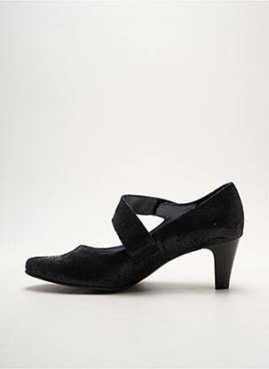 Escarpins tissage satiné talon de 4 à 6cm noir ARTIKA SOFT femme
