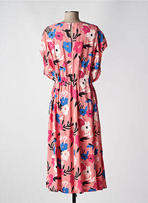 Robe longue manches courtes manches courtes rose RAGWEAR femme