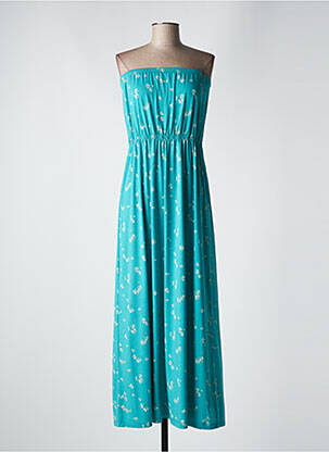 Robe longue imprimé fleurs sans manche vert RAGWEAR femme