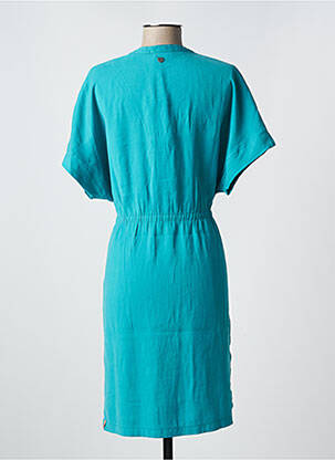 Robe mi-longue manches courtes manches courtes bleu RAGWEAR femme