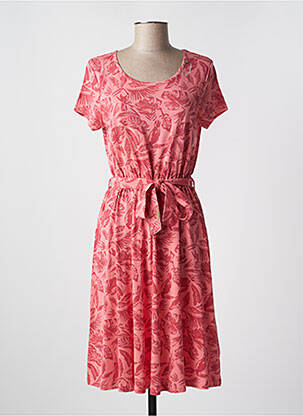 Robe mi-longue manches courtes manches courtes rouge RAGWEAR femme