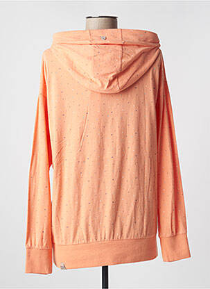Sweat-shirt à capuche tissage jersey manches longues orange RAGWEAR femme