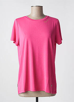 Top tissage jersey manches courtes rose RAGWEAR femme