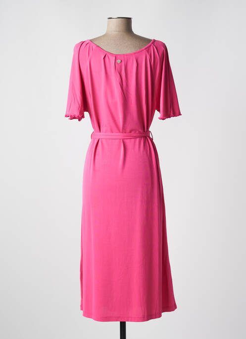 Robe mi-longue manches courtes manches courtes rose RAGWEAR femme