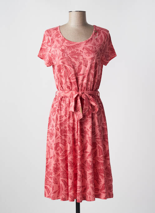 Robe mi-longue manches courtes manches courtes rouge RAGWEAR femme