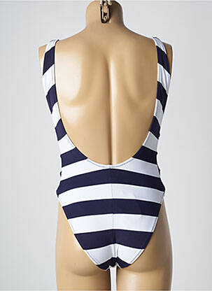 Maillot de bain 1 pièce stretch haut soutien-gorge avec mousse de rembourrage amovible bleu YSABEL MORA femme