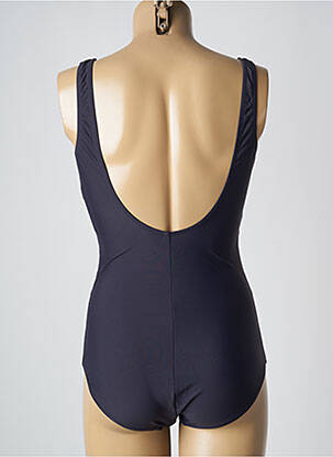 Maillot de bain 1 pièce imprimé fantaisie haut soutien-gorge moulé bleu YSABEL MORA femme