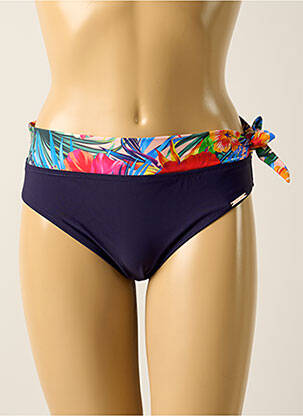 Bas de maillot de bain imprimé tie and dye culotte bleu YSABEL MORA femme