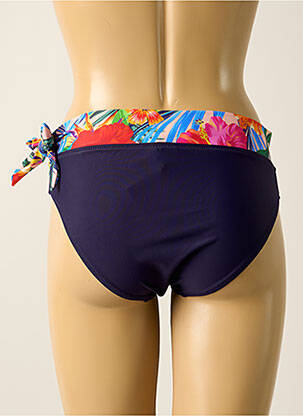 Bas de maillot de bain imprimé tie and dye culotte bleu YSABEL MORA femme