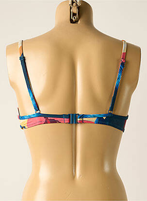 Haut de maillot de bain stretch haut soutien-gorge moulé bleu YSABEL MORA femme