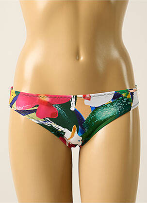 Bas de maillot de bain imprimé tie and dye culotte rouge YSABEL MORA femme