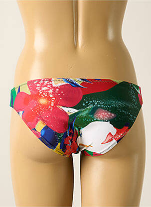 Bas de maillot de bain imprimé tie and dye culotte rouge YSABEL MORA femme