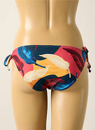 Bas de maillot de bain imprimé tie and dye bikini rouge YSABEL MORA femme