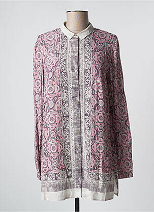 Chemisier imprimé fantaisie manches longues rose GERRY WEBER femme