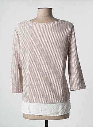 Top stretch manches 3/4 beige TAIFUN femme