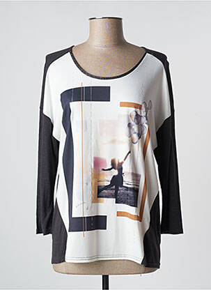 Top tissage jersey manches longues gris GERRY WEBER femme