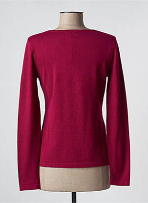 Pull coupe cintrée manches longues rose TRIPODE femme