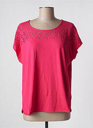 Top tissage jersey manches courtes rose GERRY WEBER femme