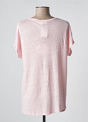 Top imprimé fantaisie manches courtes rose ANNA femme