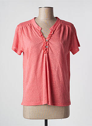 Top coupe fluide manches courtes rose LE PETIT BAIGNEUR femme