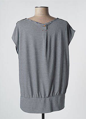 Top imprimé fantaisie manches courtes bleu THALASSA femme