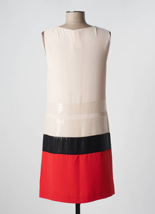 Robe mi-longue rose PAUL BRIAL pour femme