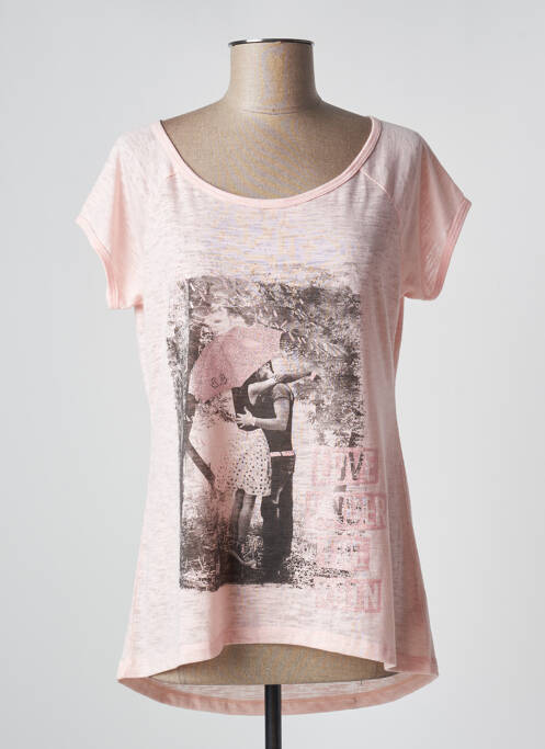 T-shirt rose PAUL BRIAL pour femme